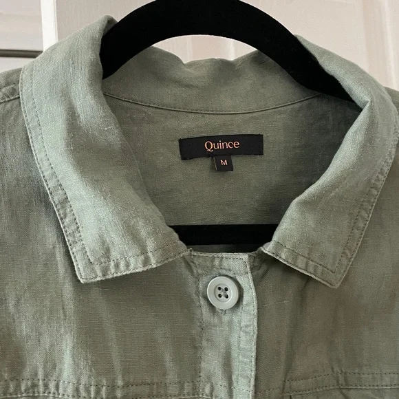 Quince 100% European Linen Jacket, Light Cargo - Picture 4 of 7